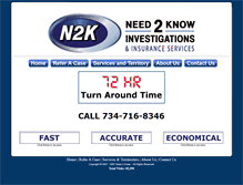 Tablet Screenshot of need2knowinc.com
